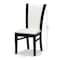Baxton Studio Adley Modern Dark Brown Finished White Faux Leather Dining Chair, PK2 142-8034 - alternate 7